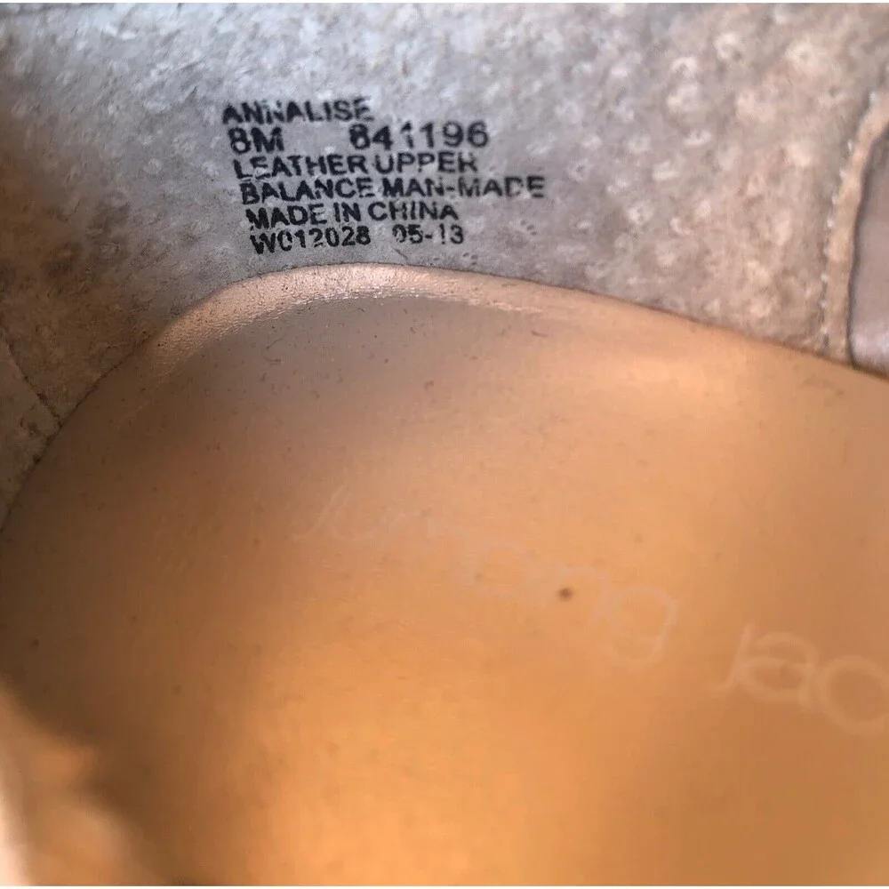Jumping Jacks Annalise Beige Girls Mary Janes Shoes Size 8M